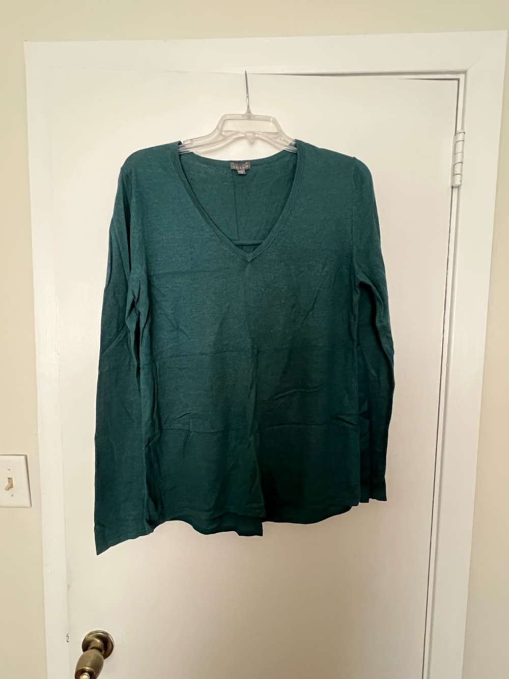 Lilla P V-Neck Sweater in Teal Green